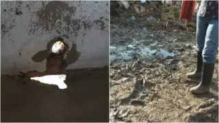 Бедствието в Тича: Хората пробиват дупки в стените, за да изкарат тинята и водата навън