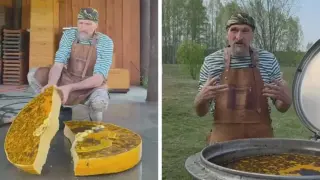 Пчелар показа как изглежда топенето на восък