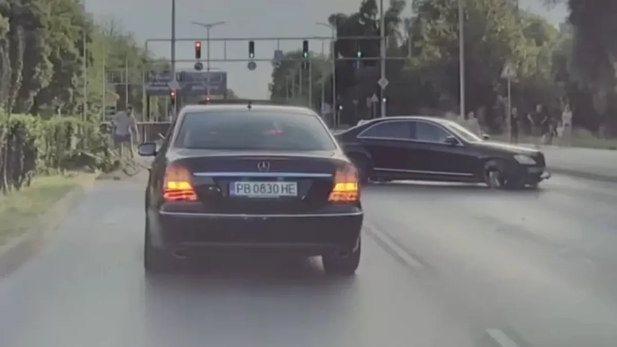 Мерцедес литна като самолет в Пловдив