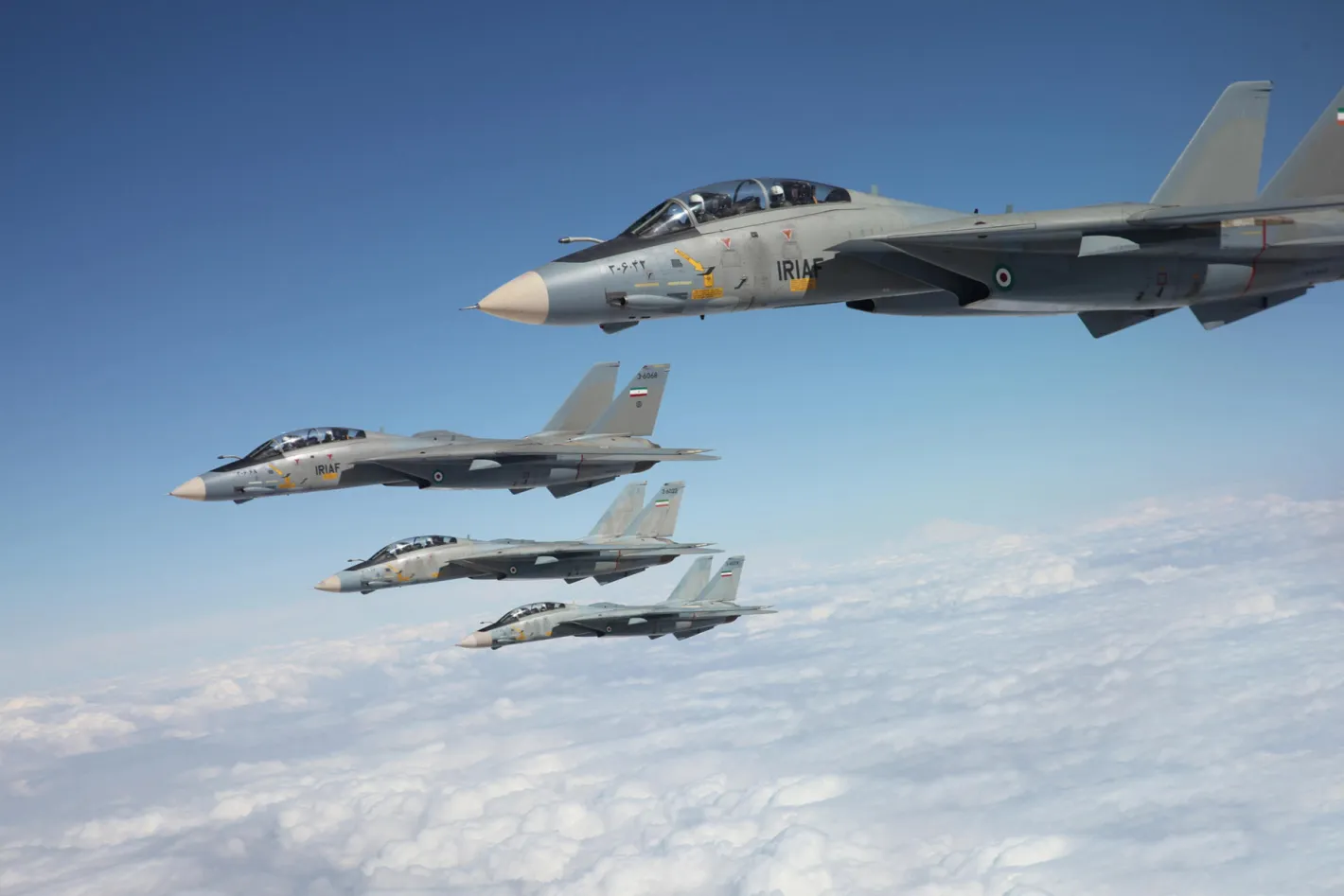 Първи кадри показват ирански изтребители F-14 Tomcat в бойна мисия срещу американски сили