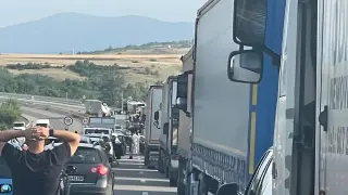 Магистрала „Струма“ блокирана след тежък инцидент