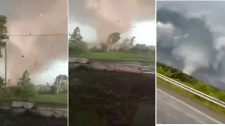 Чудовищно торнадо в Русия помете десетки къщи