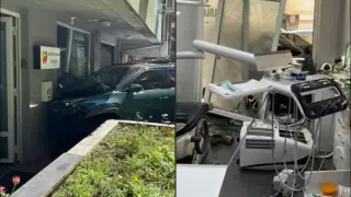 Автомобил се вряза в дентална клиника в София и нанесе големи щети
