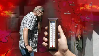 В Сърбия измериха 50 градуса! Граждани извадиха термометър на двора и останаха в чудо: От час на час става все по-зле