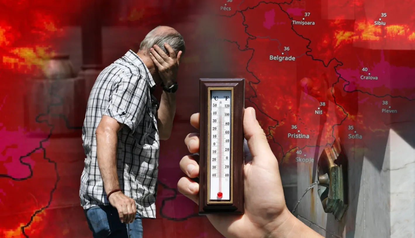 В Сърбия измериха 50 градуса! Граждани извадиха термометър на двора и останаха в чудо: От час на час става все по-зле