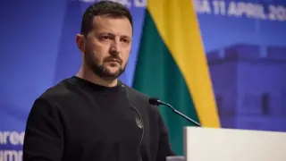 Зеленски се присмя на военните действия на Русия