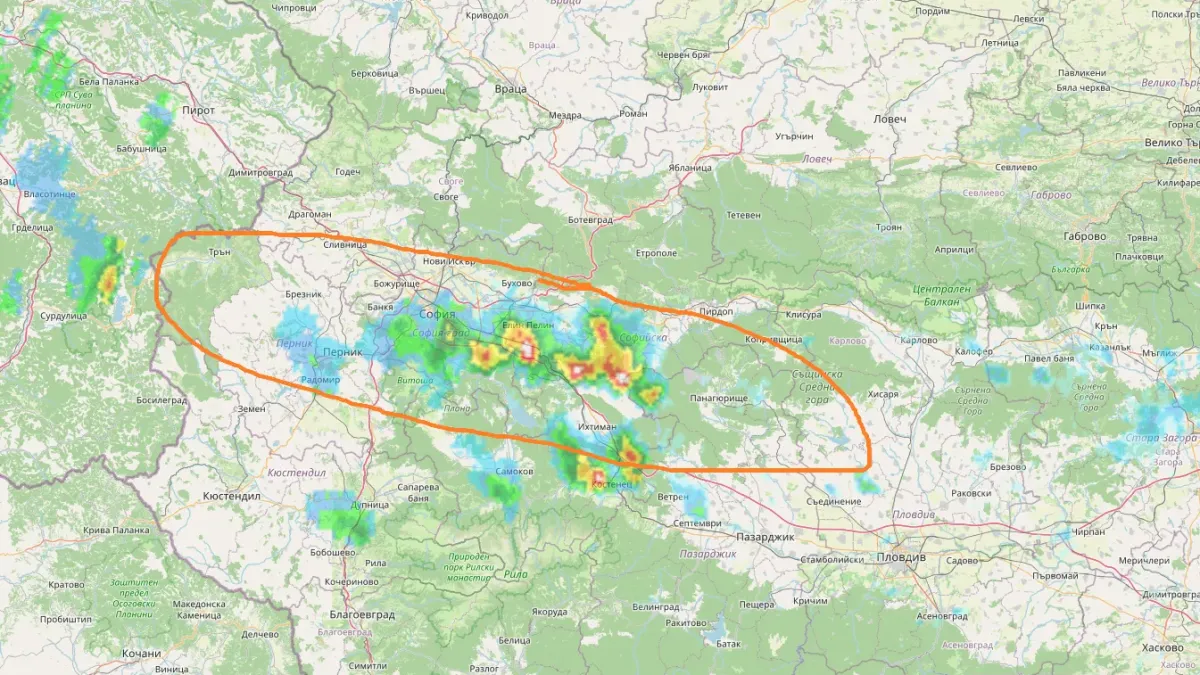 Meteo Balkans прогнозира риск от наводнения в София и западните райони