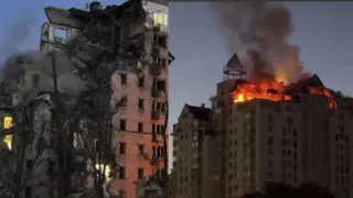 Пожари, разрушения и жертви в Киев: последствията след масираната руска атака