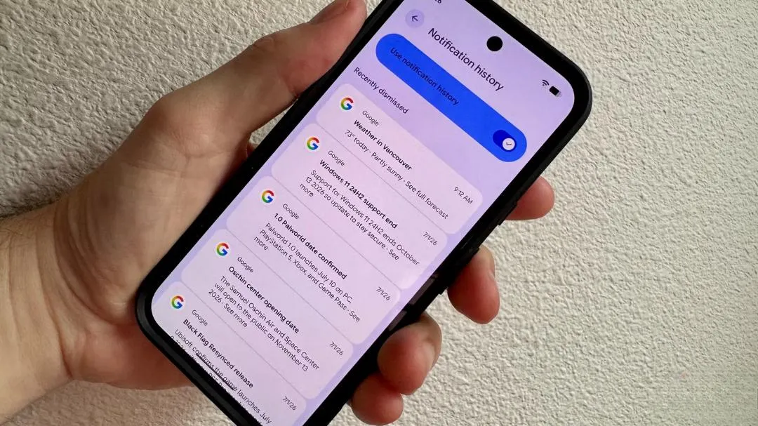Скрита функция на Android пази изтритите известия до 24 часа