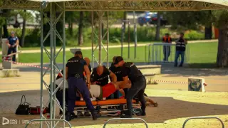 Полиция и спешни служби пресъздадоха терористична атака в Градски парк на Добрич