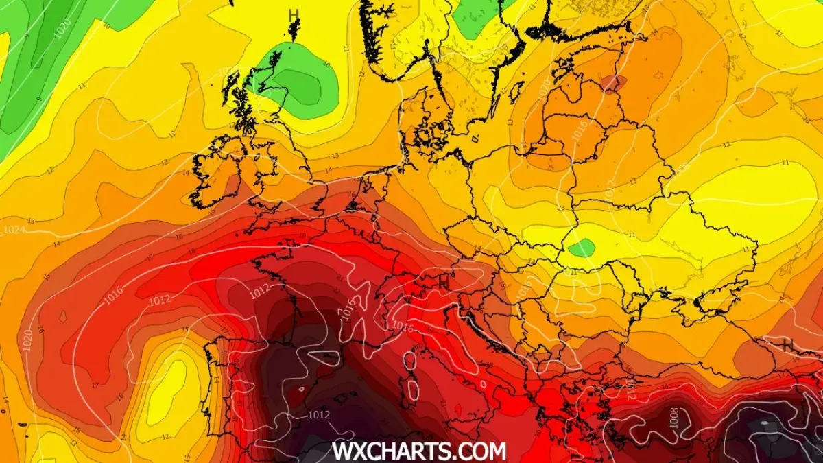Топлинен купол над Западна Европа: възможни температури до 45°C и риск от горски пожари