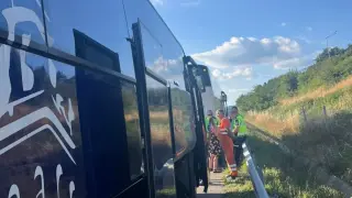 Полицаи спасиха деца от аварирал автобус на АМ "Тракия"