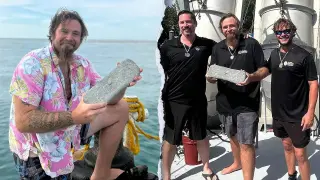 Намериха 10-килограмово сребърно кюлче от легендарно корабокрушение край Флорида Снимки