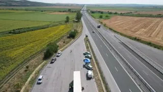 Дрон засне нарушения на тирове по АМ „Тракия“, три камиона спрени от движение