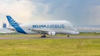 Airbus Beluga ST кацна за първи път на Летище Бургас