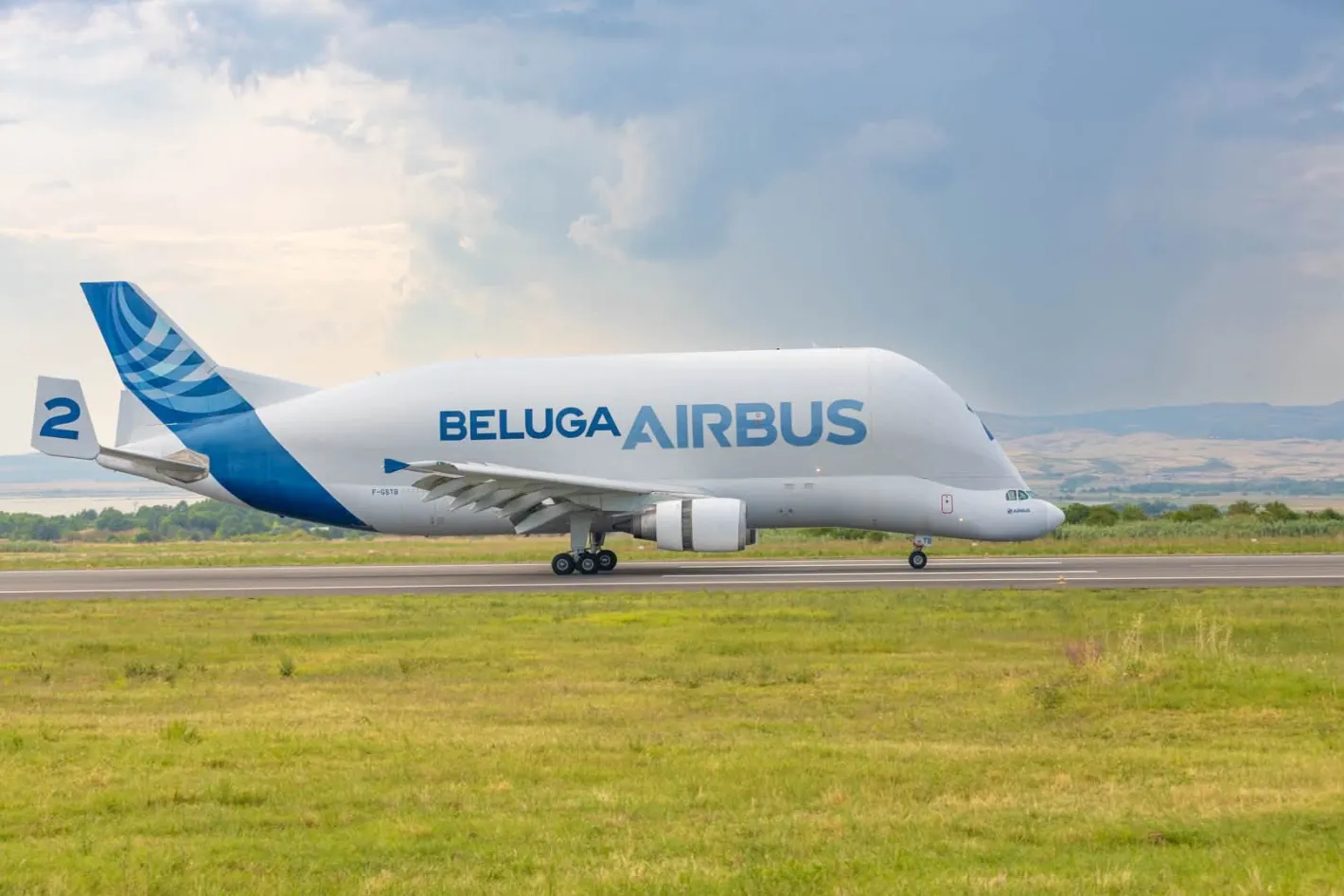Airbus Beluga ST кацна за първи път на Летище Бургас