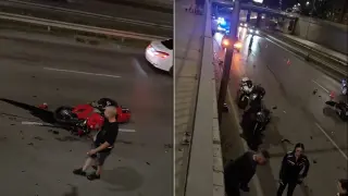Моторите във Варна са се нанизали верижно, жена и мъж се борят за живота си след мелето