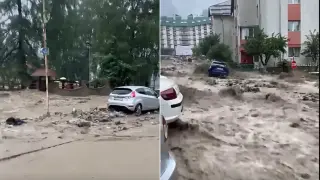 Наводнение в Румъния след проливни дъждове - двама души пострадали