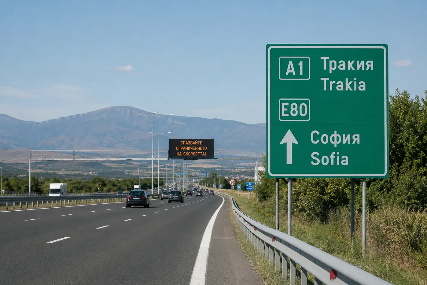 Временно ограничават движението по АМ „Тракия“ край София заради ремонт