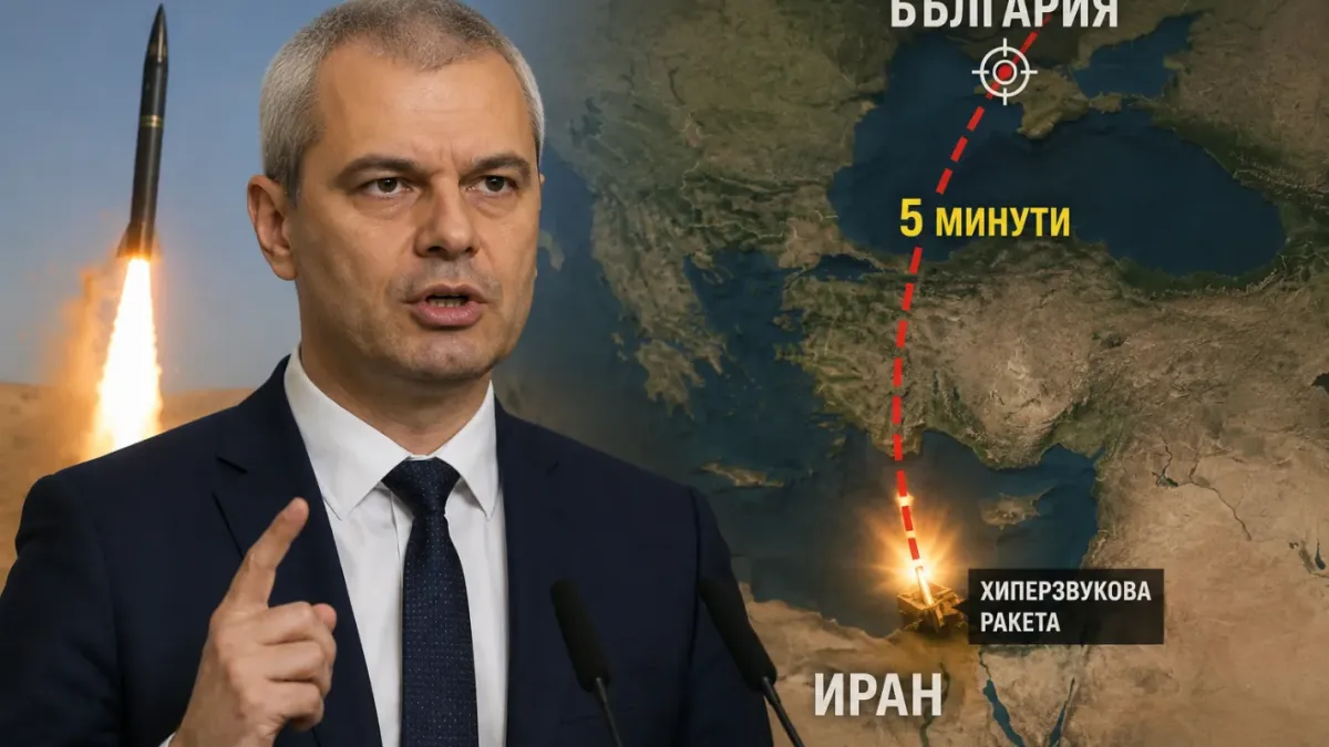 Костадинов: Иранските ракети могат да достигнат България за 5–7 минути
