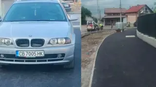 Коли и таксита паркираха върху неизстинал асфалт в столичния квартал "Слатина"