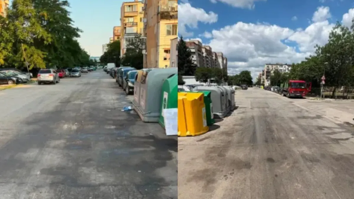 Протекъл камион за смет замърсява улици в „Дружба“ с биологична течност