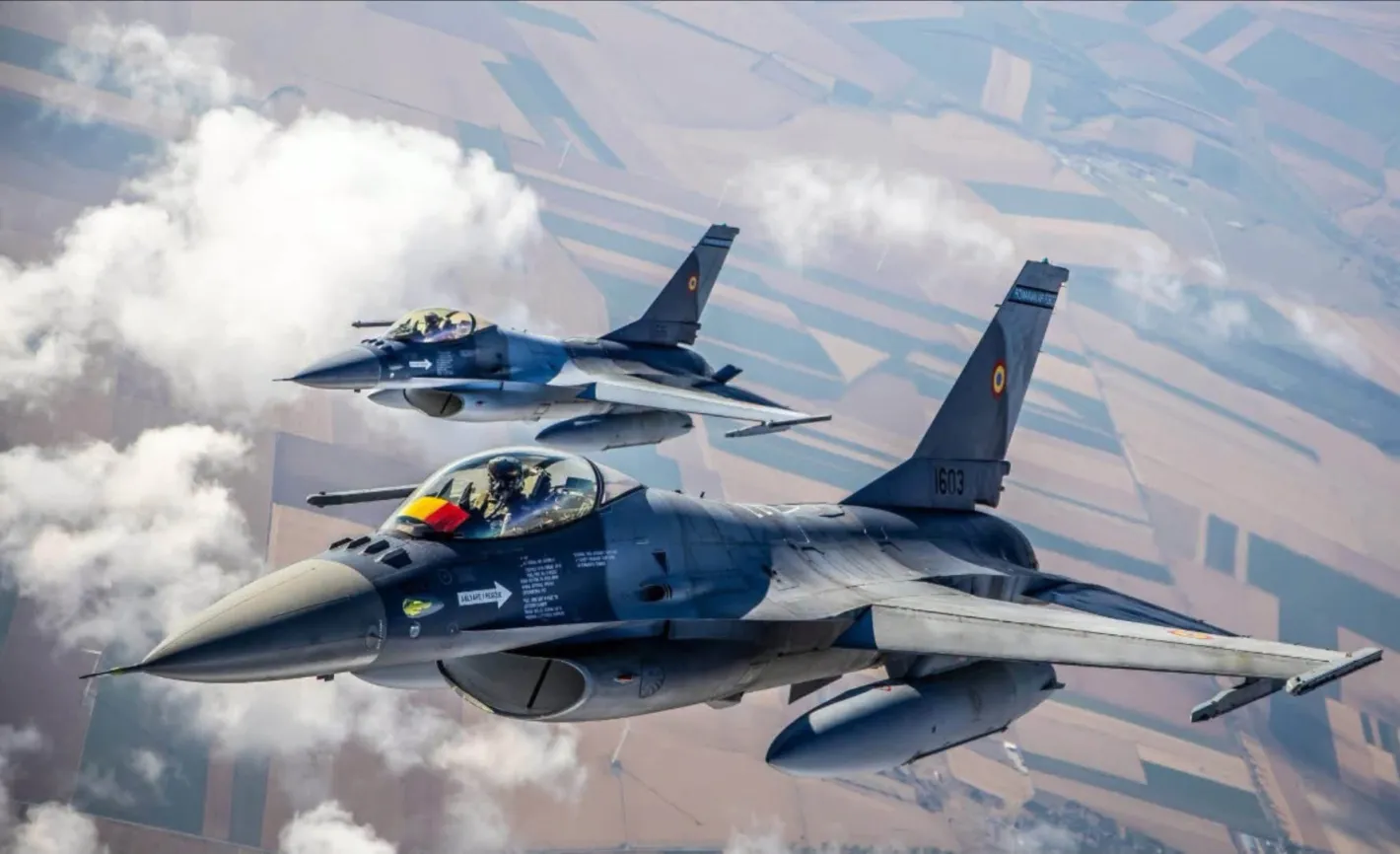 Румънски F-16 свали трети дрон над Черно море