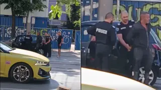 Полицейска акция и арест посред бял ден до бившия "Син Сити" в София предизвика вълна от коментари