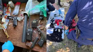 Акция на ГДНП в София и Перник разкри арсенал от оръжия, тротил и 60 000 евро, трима са задържани