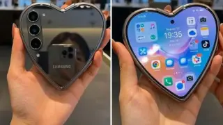 Телефон Samsung във формата на сърце стана хит онлайн - не се подлъгвайте