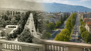 Ще познаете ли тази улица? Така изглеждаше сърцето на София през 50-те