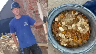 Кобе откри златни кюлчета и монети за 9 млн. евро зазидани в мазе на пивоварна