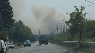 Пожар затвори пътя Дупница-Благоевград