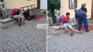 Гледката „зомби“ се завърна в Пловдив: Две дрогирани момчета уплашиха минувачи край Сахат тепе