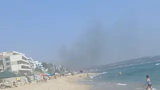 Трафопост пламна в Обзор Кадри