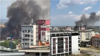 Големият пожар в Асеновград: Спасиха завод и складове