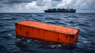 Контейнери дрейфуват на юг след потъването на кораб в Черно море