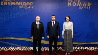 Путин се появи до Моди и Ердоган в Бишкек за Световните номадски игри