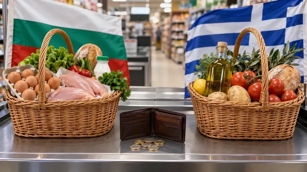 Цените в България и Гърция: Големи разлики при яйцата и пилешкото