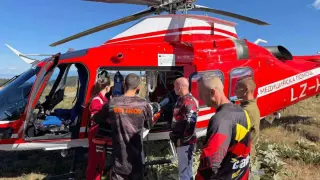 Спасителна акция в Осоговската планина: Въздушна линейка транспортира пострадал с АТВ