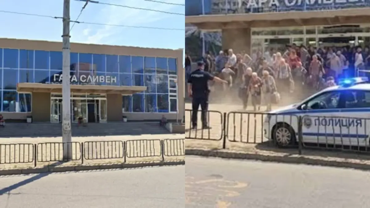 Евакуираха влака Бургас - София, полиция отцепи гара Сливен