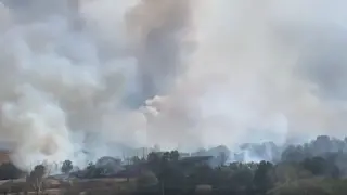 Огънят край Хисаря обхвана 2000 дка, пожарната подозира умишлен палеж