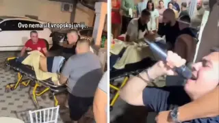"Изнесоха го...": Спешна помощ реанимира човек на сватба, а музиката не спира - кънти Шабан Шаулич