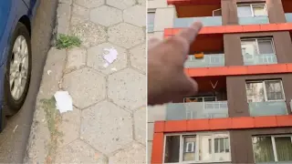 Мокра тоалетна хартия полетя от балкон в София: сред потърпевшите е Капитана