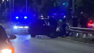 Верижно меле по тъмна доба край Бургас: Mercedes C-класа, Volkswagen и Nissan се удариха