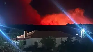 Пожарът, който мина от България в Гърция, не може да бъде овладян