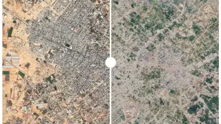 Google Maps показа Газа преди и след войната: Кадрите разкриват невиждано опустошение Снимки