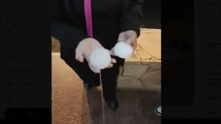 Градушка колкото тенис топки удари Асунсион