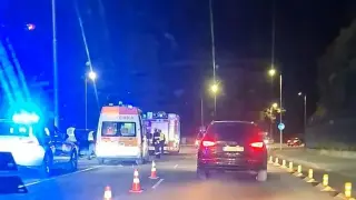 Кадри от нощната катастрофа в "Бояна", очевидци съобщават за загинал