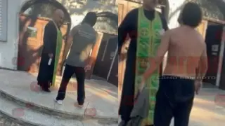 Агресивен просяк се нахвърли срещу свещеник пред храм в центъра на Бургас
